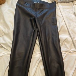 Express faux leather leggings